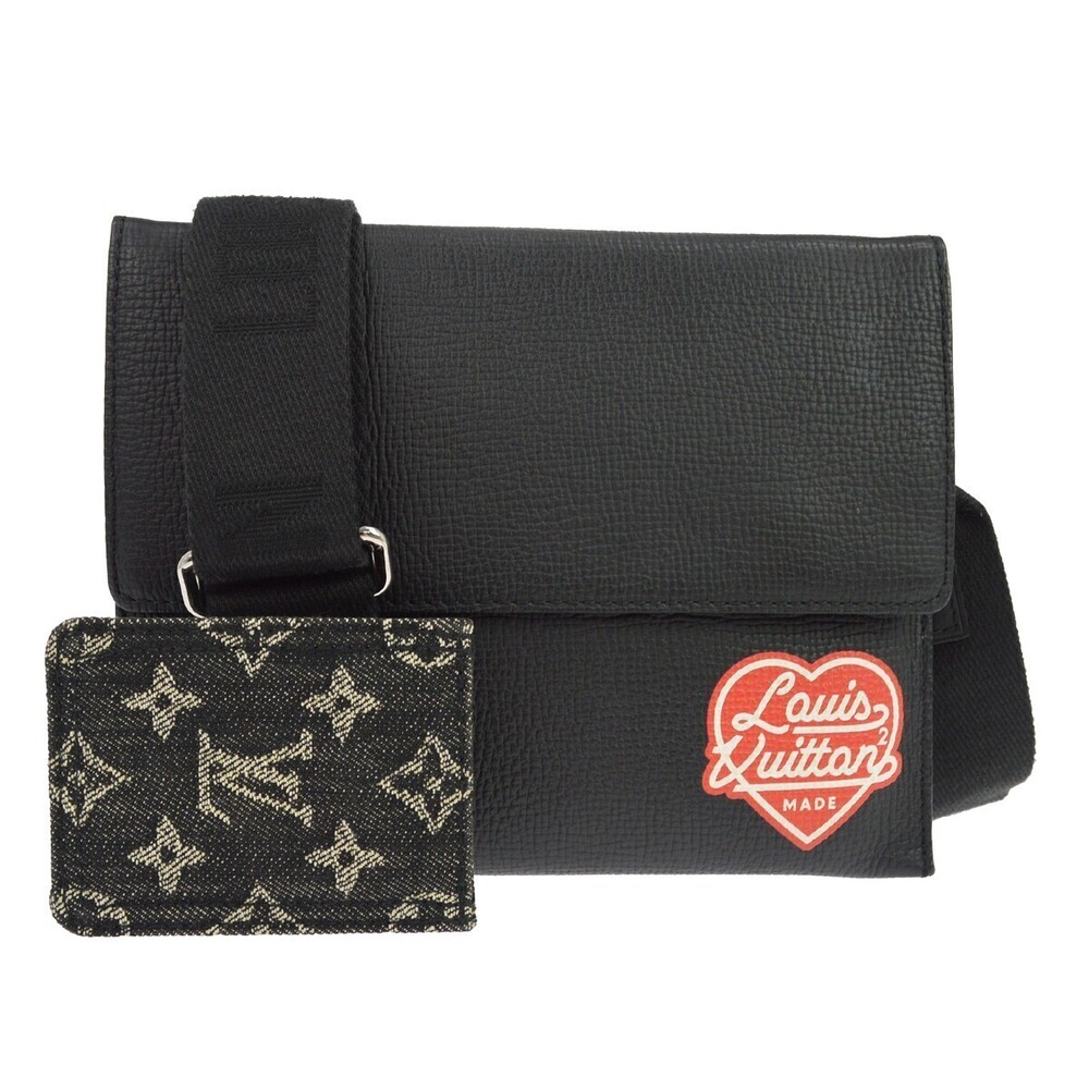 Louis Vuitton Nigo Trio Messenger Pouch Monogram Denim and Taurillon Leather